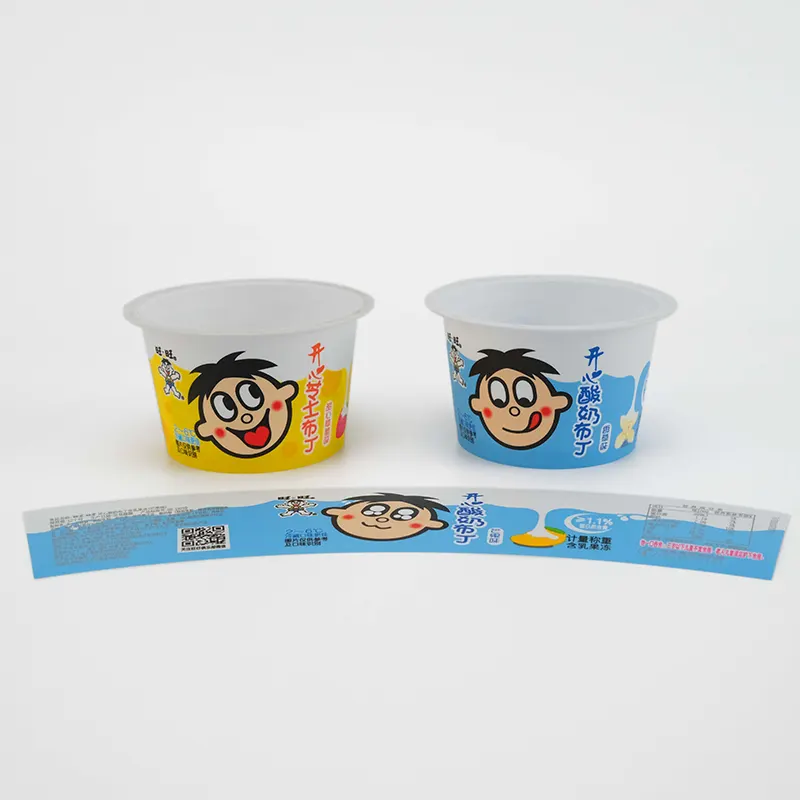 PP joghurt csésze IML címke fröccsöntés